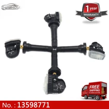 4PCS TPMS Tire Pressure Monitor Sensor 13598771 For GM Chevy GMC Buick 13598772