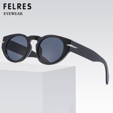 Men Women Oval Sunglasses Outdoor Driving Retro Thick Frame Glasses UV400 New