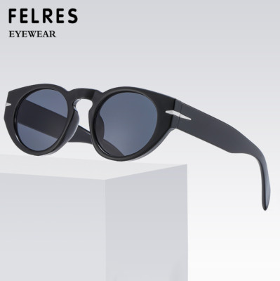 Men Women Oval Sunglasses Outdoor Driving Retro Thick Frame Glasses UV400 New 