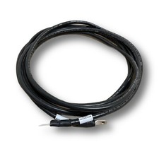 4 AWG Copper 14'Black Battery Cable 1/4 " Lugs Wire Car Marine Inverter RV