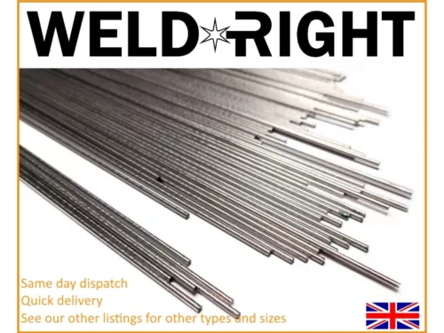 Weld Right® 50x Aluminium Alu 1050 Tig Filler Welding Rods 1.6mm - Picture 1 of 3