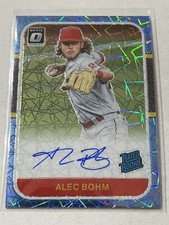 2021 Donruss Optic ALEC BOHM TEAL BLUE VELOCITY RATED ROOKIE AUTO /35 PHILLIES!