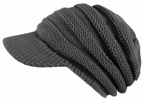 Unisex Strickmütze mit Schirm Schirmmütze Winter Damen Mütze Herren Mütze=Unisex - Bild 14 von 17