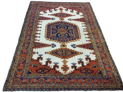 Dekorativer Handgeknüpfter  Wiss Orientteppich Beige 210x150 Kl 206288