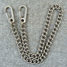 Titanium Bag Wallet Chains Keychains Fob Pants Chain  Snap Hooks, 17.75 INCHES