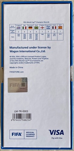 JULES RIMET TROPHY. NEW OFFICIAL FIFA LICENSED PRODUCT. SIZE 150mm Not Full Size - Picture 4 of 9