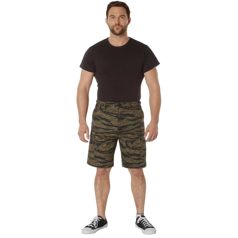 Tactical BDU Shorts Tiger Stripe Desert Camo Cargo Shorts Army Fatigues S - 4XL - Image 4 of 4