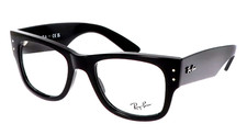 New RAY-BAN MEGA WAYFARER Eyeglasses RB 0840V 2000 51-21 145 Shiny Black Frames