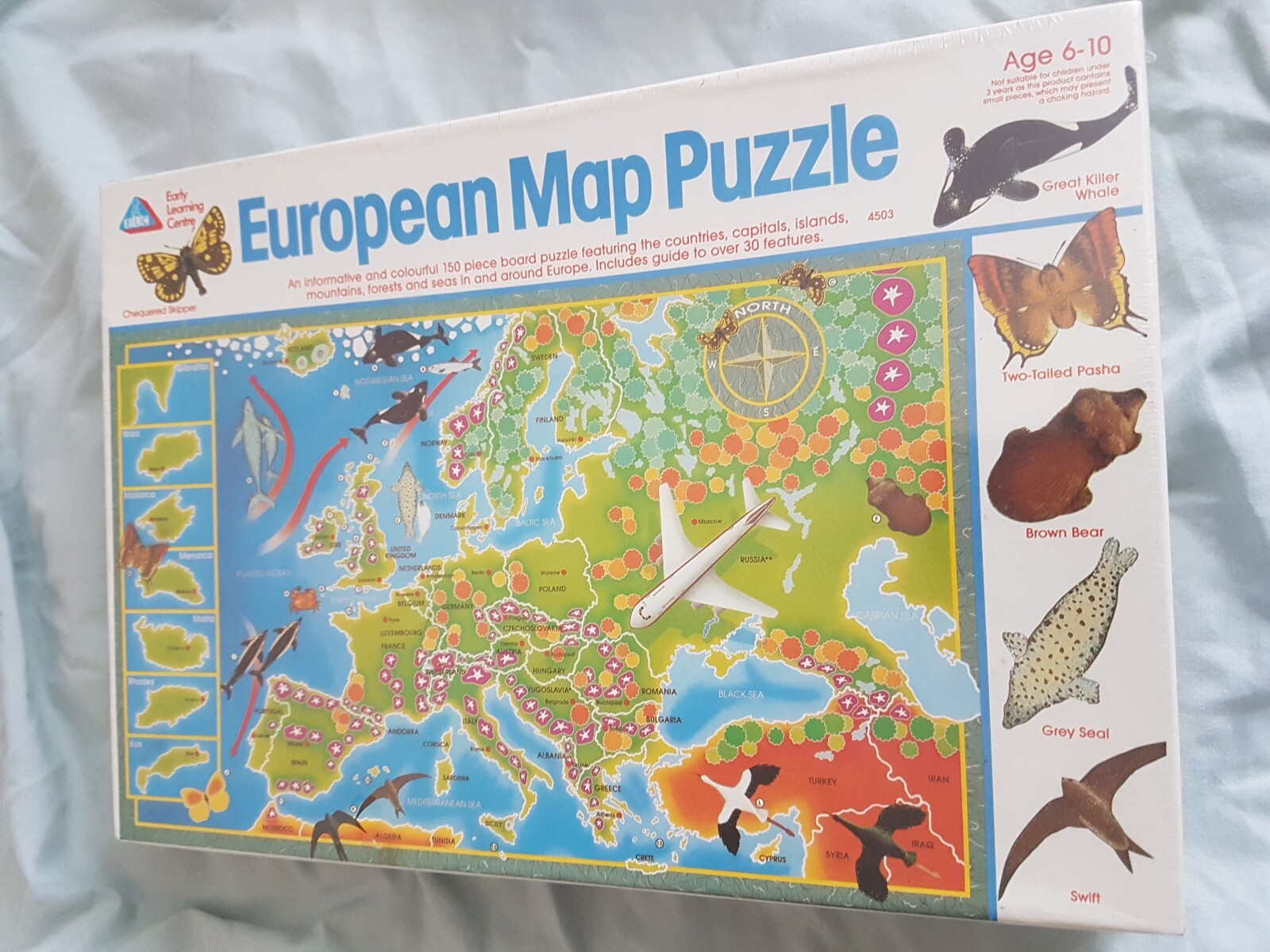 ELC EARLY LEARNING CENTRE EUROPEAN MAP 150 PIECE JIGSAW PUZZLE - AGE 6-10