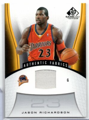 Jason Richardson Warriors Jersey 2006 Upper Deck SP Game Used 129 050721ATCD3