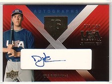 2008 USA Baseball Junior National Team Signatures Blue #UE1 Kyle Buchanan /150