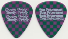 CHEAP TRICK-Tom Petersson 2023 Tour Guitar Pick-Purple/Green
