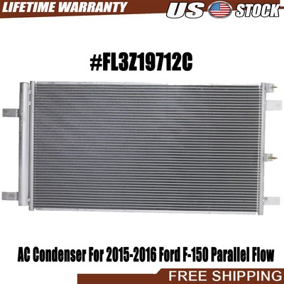 AC Condenser For 2015-2016 Ford F-150 Parallel Flow FL3Z19712C