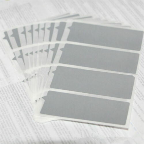 4/18Pcs Sheet Silver Adhesive Scratch Off Labels Stickers Rectangle Cards Ticket - Foto 1 di 5
