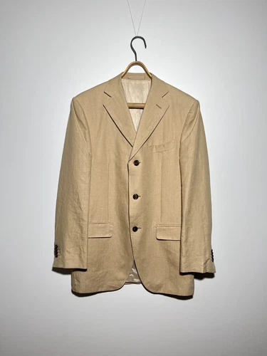Suitsupply Beige Pure Linen Blazer Men's Size 42R