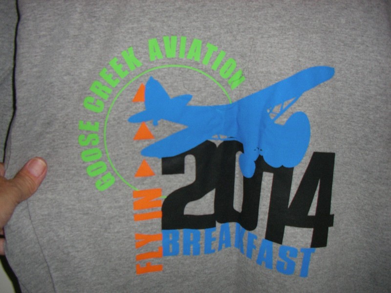 goose creek aviation fly in breakfest 2014 gray xl