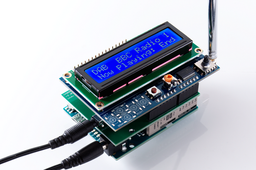 DAB Radio Project - DAB/DAB+/FM Shield, Arduino UNO R4, LCD Display and ...