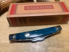 Rough Ryder Navy Blue Smooth Bone Congress 3 5/8" Pocket Knife RR1950