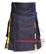 Scottish Men's Handmade Macleod of Lewis Tartan Hybrid Utility Kilt Custom Size