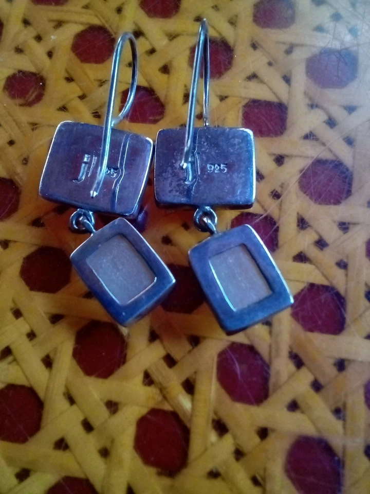 Jessica Lee 925 Sterling Silver Sea Glass Earrings - Image 4 of 4