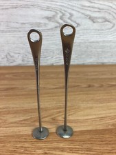 2 x Silver Cocktail Muddler Stirrer Masher Sticks