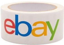 eBay Branded Shipping Tape 2" x 75 Yards Blue Purple Yellow White Various Color