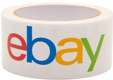 eBay Branded Shipping Tape 2" x 75 Yards Blue Purple Yellow White Various Color