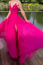Ellie Wilde Mon Cheri Pink Prom Gown, Size 0 Save BIG -- List price was 510