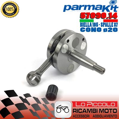 57090.14 ALBERO MOTORE W-FORCE PARMAKIT CONO 20 VESPA ET3 PRIMAVERA BIELLA 105