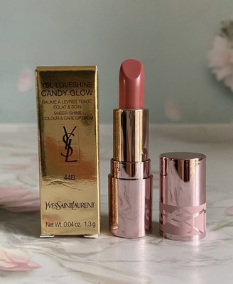 YSL Loveshine Candy Glow Lip Balm~ 44B Nude Lavalliere~ Mini 1.3g, NIB