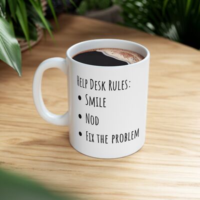 Funny Help Desk IT Computer Programmer Coffee Mug 
