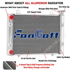 Aluminum Radiator For 2010-2013 2011 Polaris Ranger 800 900 EFI 4x4 1240527