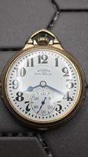 Illinois Bunn Special 163A 16S 23j Pocket Watch Type IIP Flying J Dial 1931 Runs