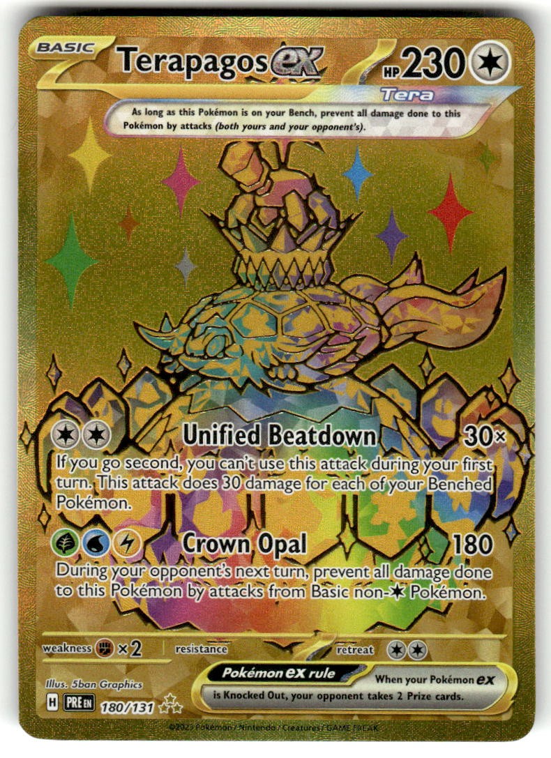 Pokemon TCG SV: Prismatic Evolutions #180/131 Terapagos ex NM