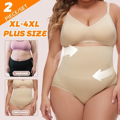 2er Übergröße Miederhose Bauchweg Shapewear Miederslip Tailenformer Damen Hose