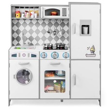 Kids Kitchen Playset w/Sounds Ice Maker Stoves Sink Oven Realistic Lights