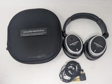 Audio-Technica Quiet Point ATH-ANC7b Black Over-Ear Noise Cancelling Headphones