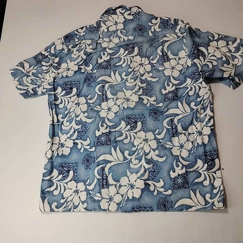 Camisa hawaiana vintage RJC azul XL con botones manga corta Foto 2 de 4
