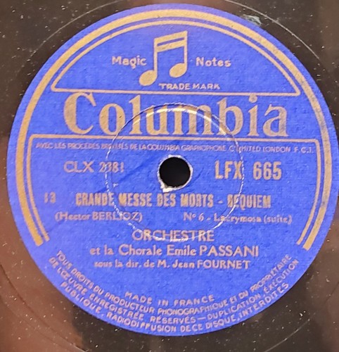 Grande Messe des Morts Requiem 78 RPM Jean Fournet 12" Columbia LFX 665-669 - Picture 4 of 24