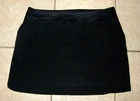 Black Sz 18 Beach Pool Elastic Waist Skirt Skort Swim Bottoms Pockets LANDS END