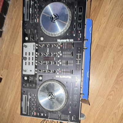 #ad Numark NS6 Serato DJ 4 Channel 2 Deck Controller USB XLR RCA Black Silver $150.00