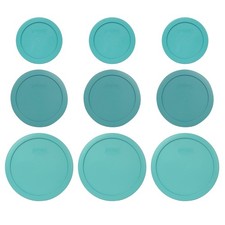Pyrex 3 7200-PC 2-Cup, 3 7201-PC 4-Cup, and 3 7402-PC 6/7-Cup Turquoise...