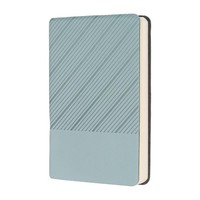 A6 Leder-Notizbuch 14,5X10 Cm Blau 100 Blatt Liniert 80 G/M²