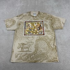 Vtg Walt Disney World Animal Kingdom AOP T Shirt Sz XL All Over Print Theme Park