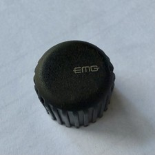 EMG dome guitar knob Used Black Gray Matte Di...