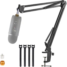 For Blue Yeti Microphone Boom Arm, YUZUHOME Adjustable Suspension Yeti X and Blu