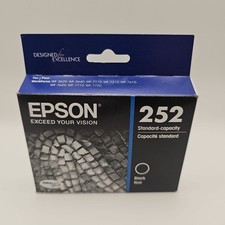 Epson 252 Genuine Standard Capacity Black Ink Cartridge Exp 10/2025