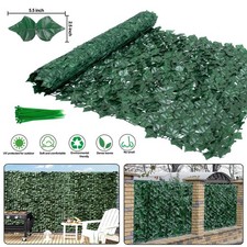 118"x39.4" Privacy Leaves Fence Screen Artificial Hedges Faux Ivy Cover Panel US 118"x39.4" Privacy Leaves Fence Screen Artificial Hedges Faux Ivy Cover Panel US
