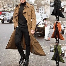 Herrenmantel mit länglichem Schnitt und komfortorientierter Struktur für Mobil