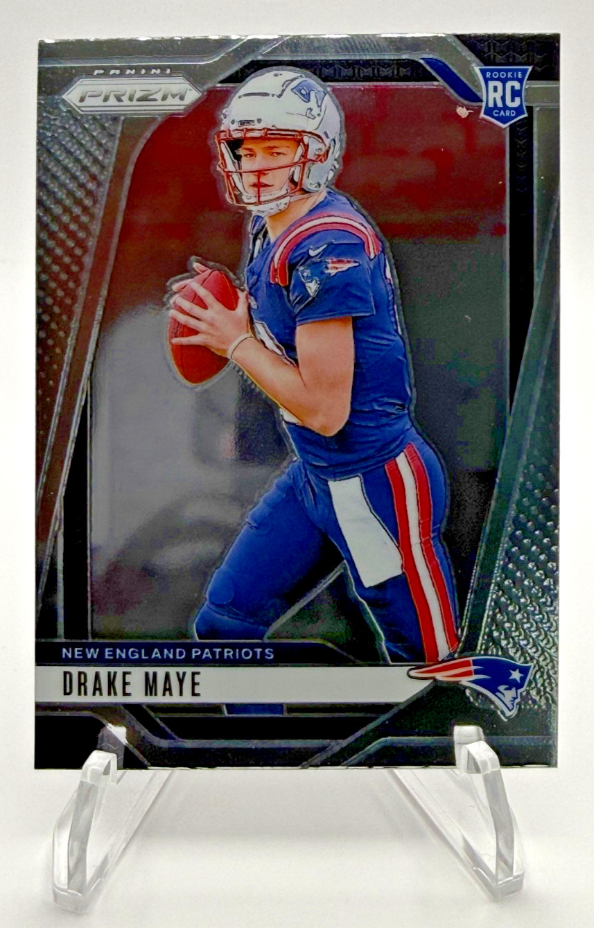 2024 Panini Prizm Drake Maye #329 RC Silver Patriots